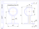 9601-38 Крепление поручня к стене 38,1