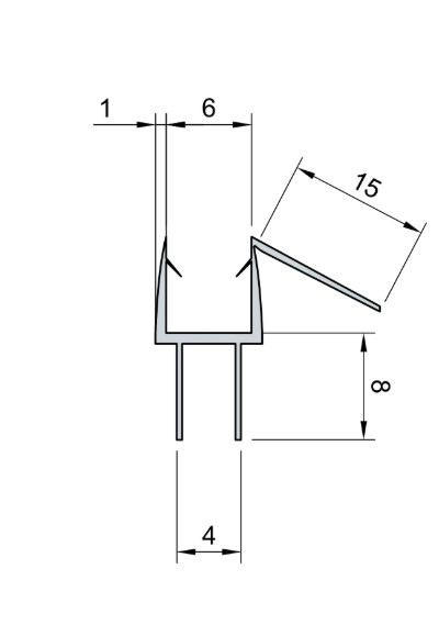 a206.bl.6 Уплотнитель ПВХ