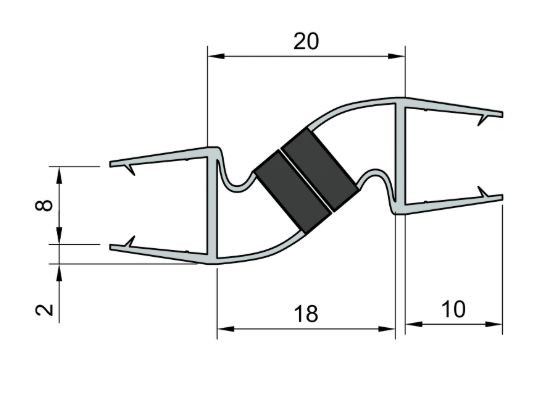 a042.prem.cl.8 Магнитный уплотнитель регулируемый