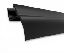 n203.prem.bl.8 Уплотнитель ПВХ (низк.посадка, 8 мм, черный)