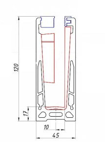 sp120.3 Самонесущий профиль для ограждений (L=3 м, h=120 мм)