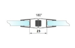 a040(23).cl.8 Магнитный уплотнитель прямой (зазор 23 мм)