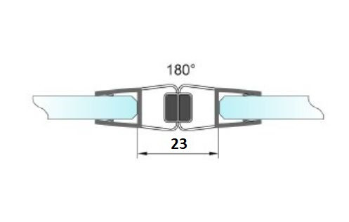 a040(23).cl.8 Магнитный уплотнитель прямой (зазор 23 мм)