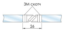 210-ku.cl Уплотнитель магнитный с клеевым слоем 90/180