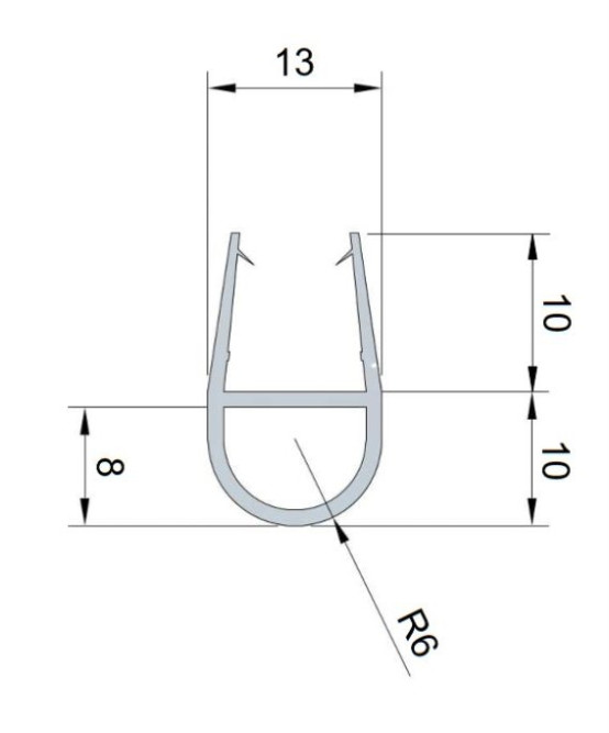 a212.prem.bl.10 Уплотнитель (10 мм, черный) ПВХ