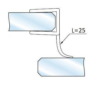 a013-25.prem.bl.8 Уплотнитель ПВХ