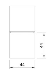 724.QN Коннектор стекло-стекло 180* (нерж.)