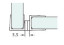 UT-47-90.crystal Магнитный уплотнительный профиль для стекла 8 мм - 90С