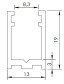 1040.2200 Профиль 8 мм 19*13 мм L=2,2 м